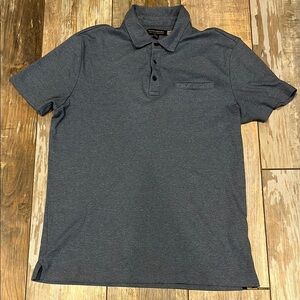 Banana Republic Men's Blueish Gray Polo Shirt